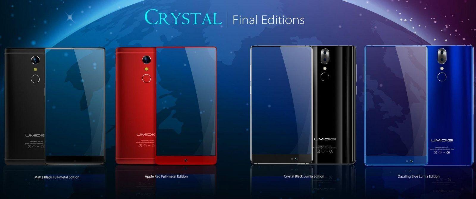 У смартфона UMIDIGI Crystal Pro будет двойная камера Panasonic Lumix (4 colors)