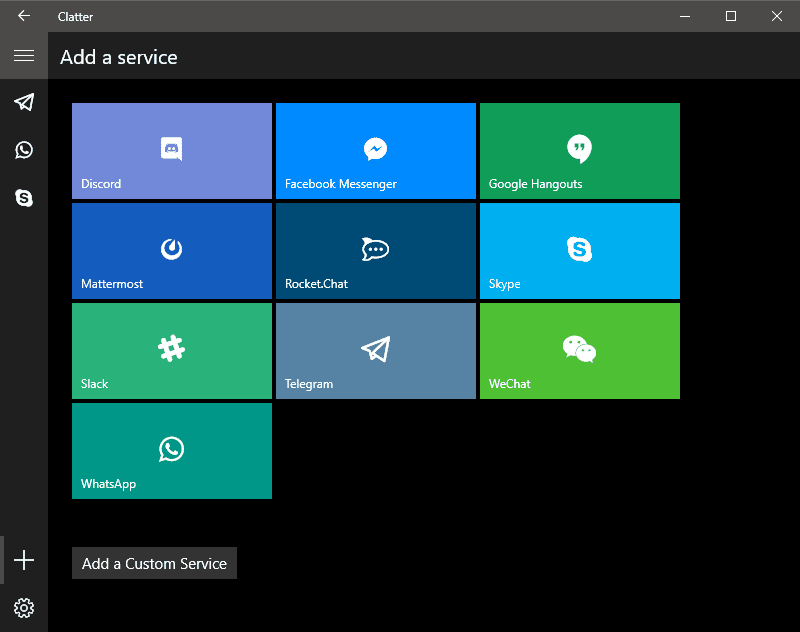 Clatter для Windows 10 позволяет собрать в одном приложении несколько мессенджеров (2017 09 14 22 23 00)
