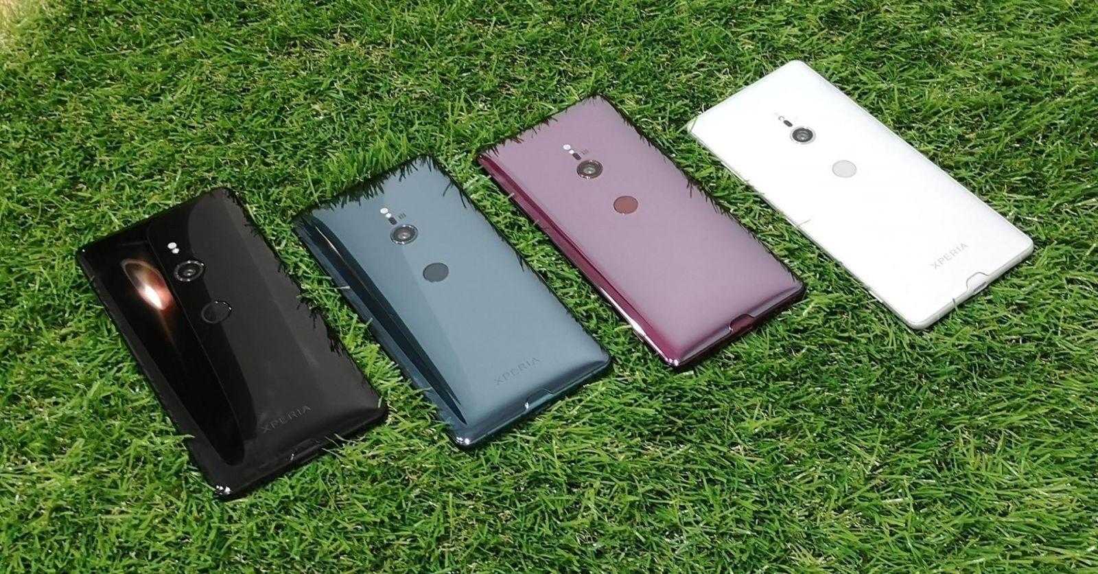 Варианты цветов корпуса Sony Xperia XZ3