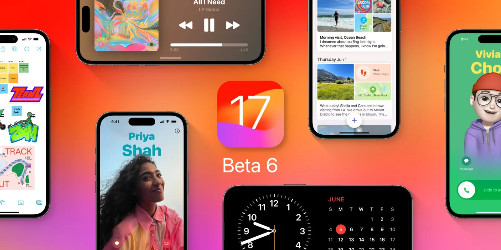 Apple выпустила iOS 17 beta 6 для разработчиков (ios 17 hero b6)