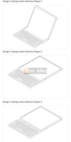 Samsung запатентовал растягиваемо-складной гаджет с подключаемой клавиатурой ()