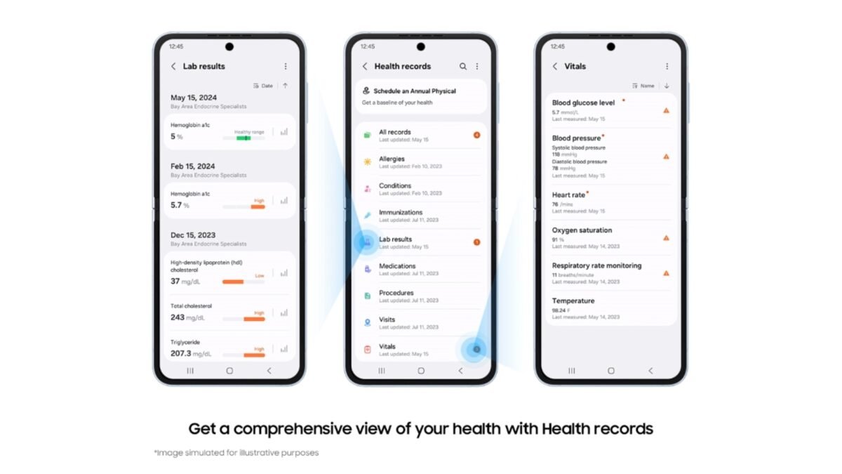 Новые функции в Samsung Health для удобства пользователей (samsung health records export 1200x675 1)