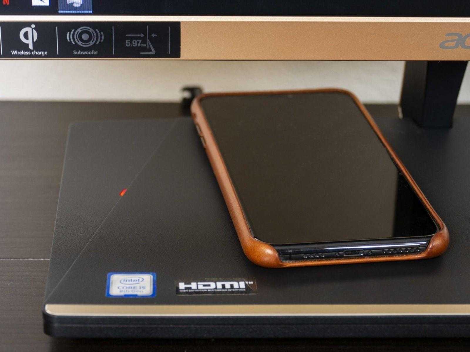 Беспроводная зарядка в моноблоке Acer Aspire S24-880 Беспроводная зарядка в моноблоке Acer Aspire S24-880