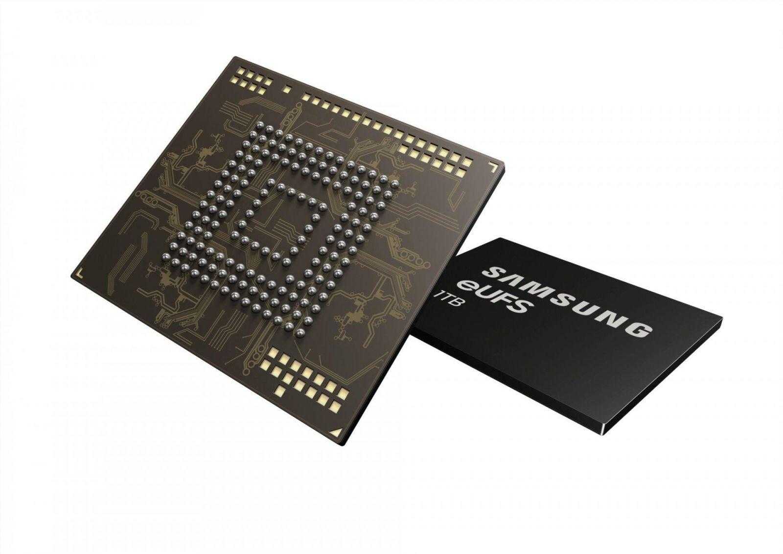 Samsung разрабатывает первый чип памяти 1 ТБ для смартфонов