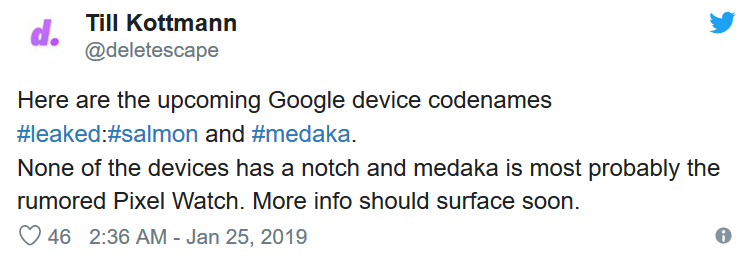 Google делает часы Pixel Watch