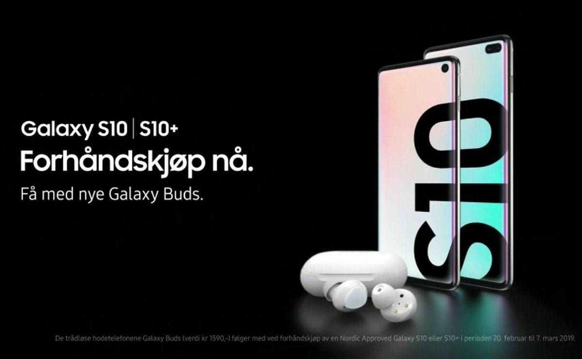 Samsung Galaxy S10 и беспроводные наушники Galaxy Buds засветились на видео