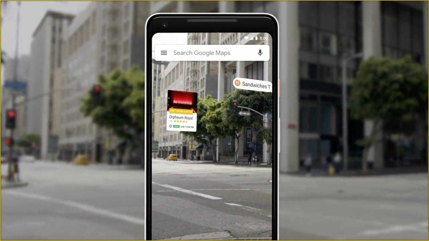 Google тестирует дополненную реальность в картах