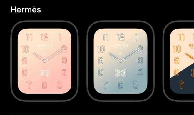 Apple добавил градиентные циферблаты для Apple Watch Hermes в watchOS 5.2