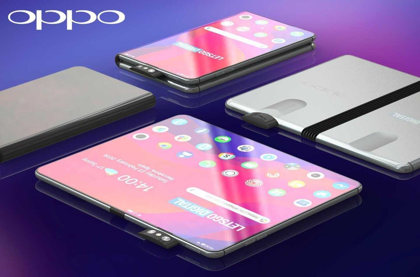 MWC 2019. Складной смартфон Oppo появился на рендерах