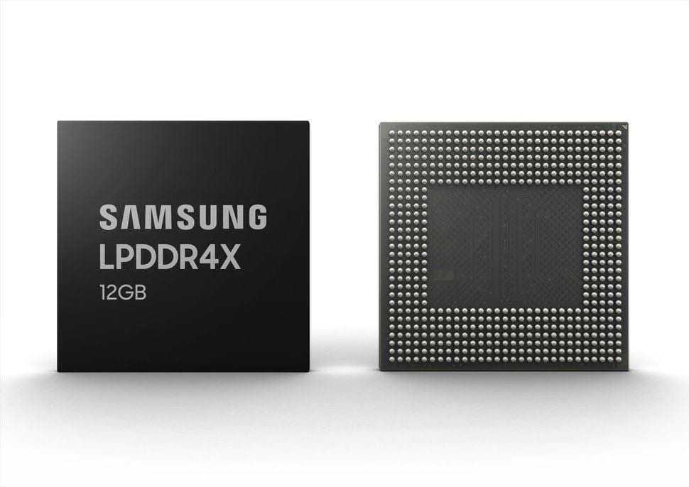 Samsung начинает производство оперативной памяти 12 ГБ для телефонов
