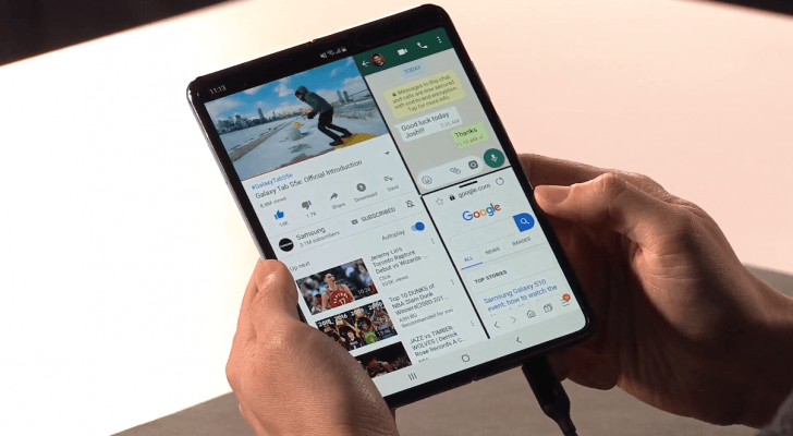 Galaxy Fold появился на "живом" видео с заметной складкой