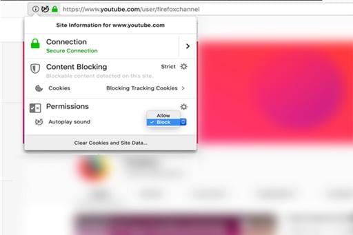 Firefox научился блокировать автоматическое воспроизведение видео