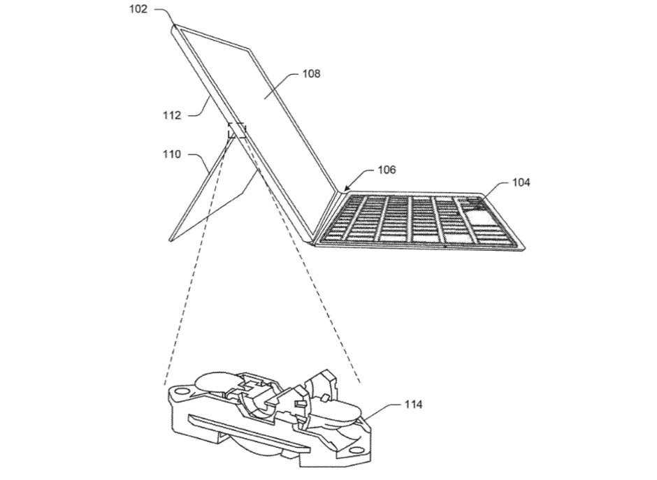 Патент Microsoft показывает улучшение подставки Surface Pro Патент Microsoft показывает улучшение подставки Surface Pro