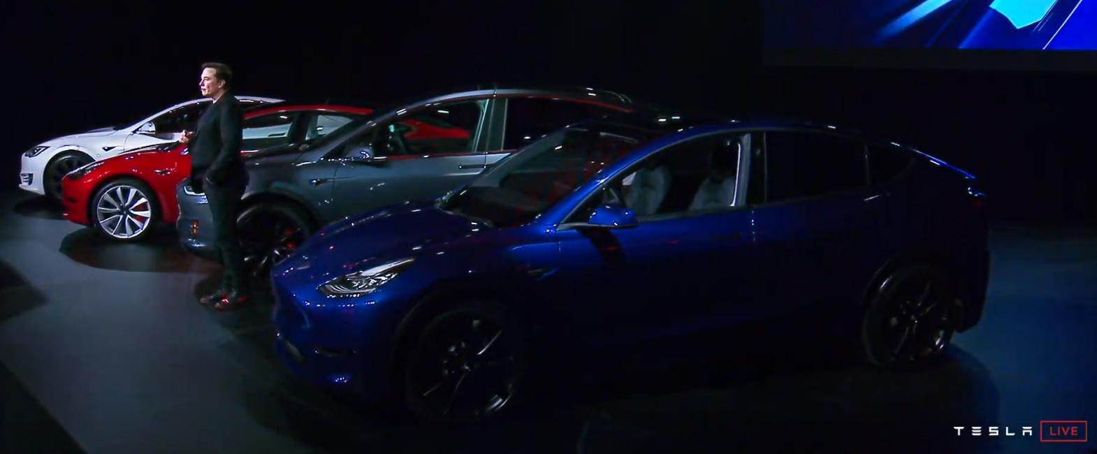 Tesla представила компактный электрокроссовер Model Y