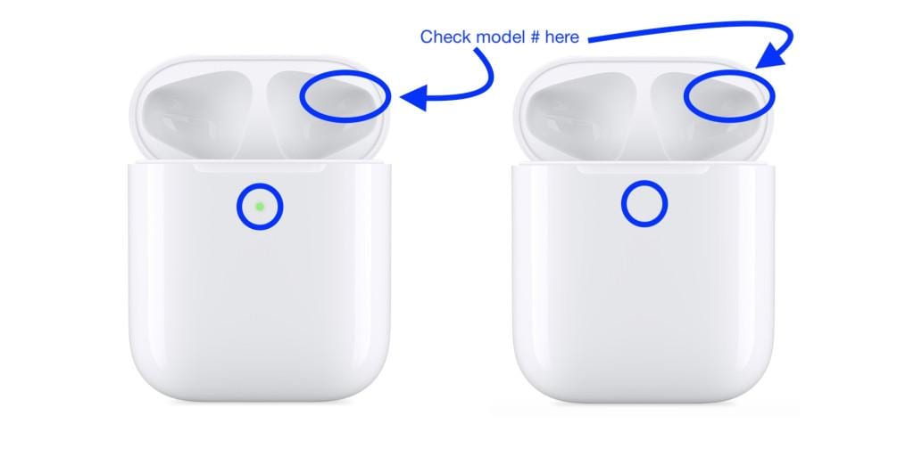 Как проверить модель AirPods и зарядного чехла