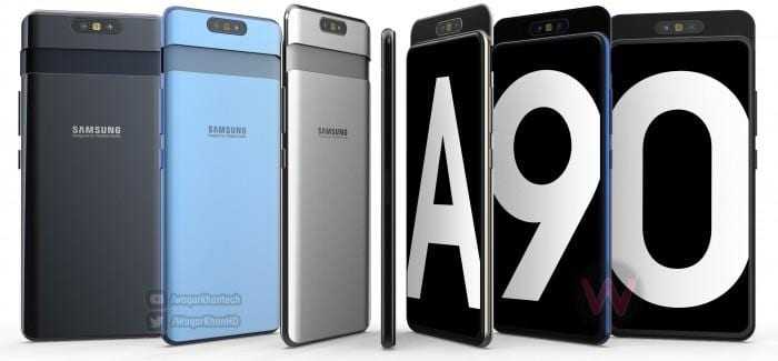 Samsung Galaxy A90 получит поворотную камеру 48 мпикс и дисплей 6,7 дюймов Samsung Galaxy A90 получит поворотную камеру 48 мпикс и дисплей 6,7 дюймов