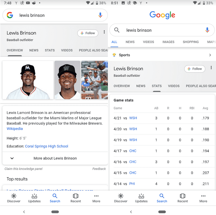 Google обновила карточки результатов поиска: Material Design, дополнительная информация и больше вкладок