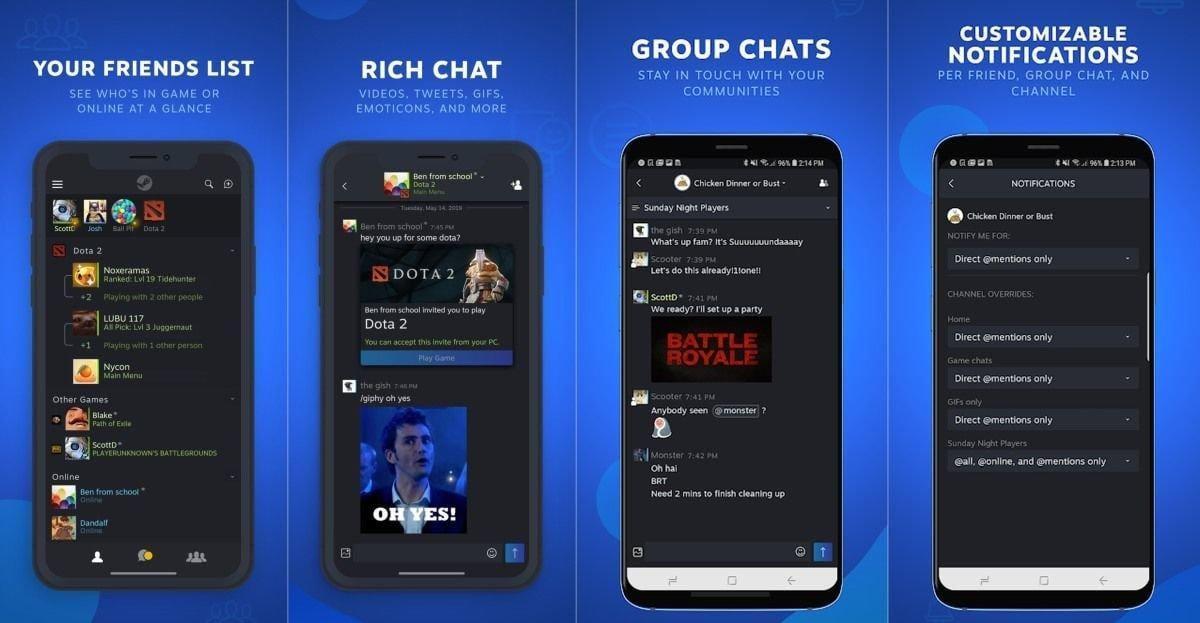 Valve выпустила отдельный чат Steam Chat для Android и iOS