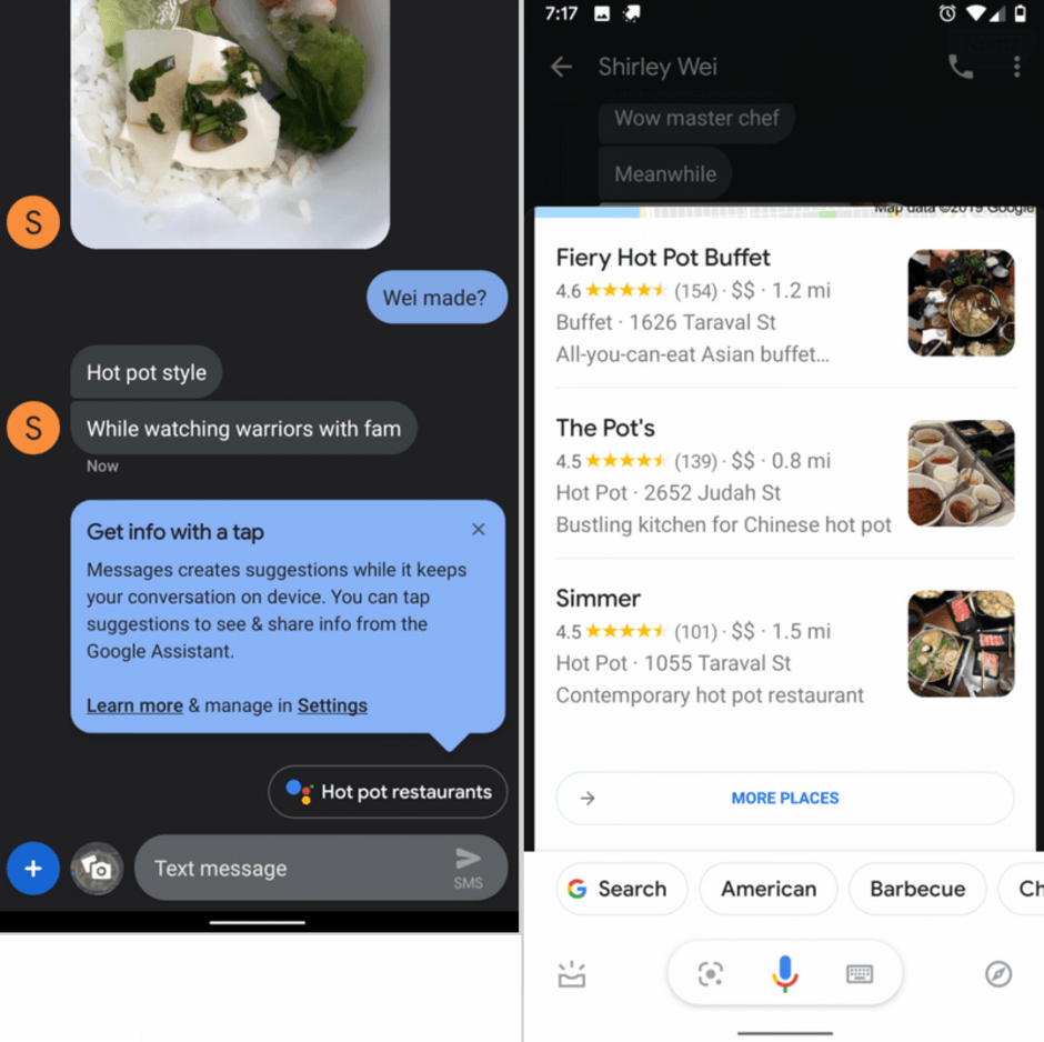 Приложение Google Messages получило интеграцию с Google Assistant
