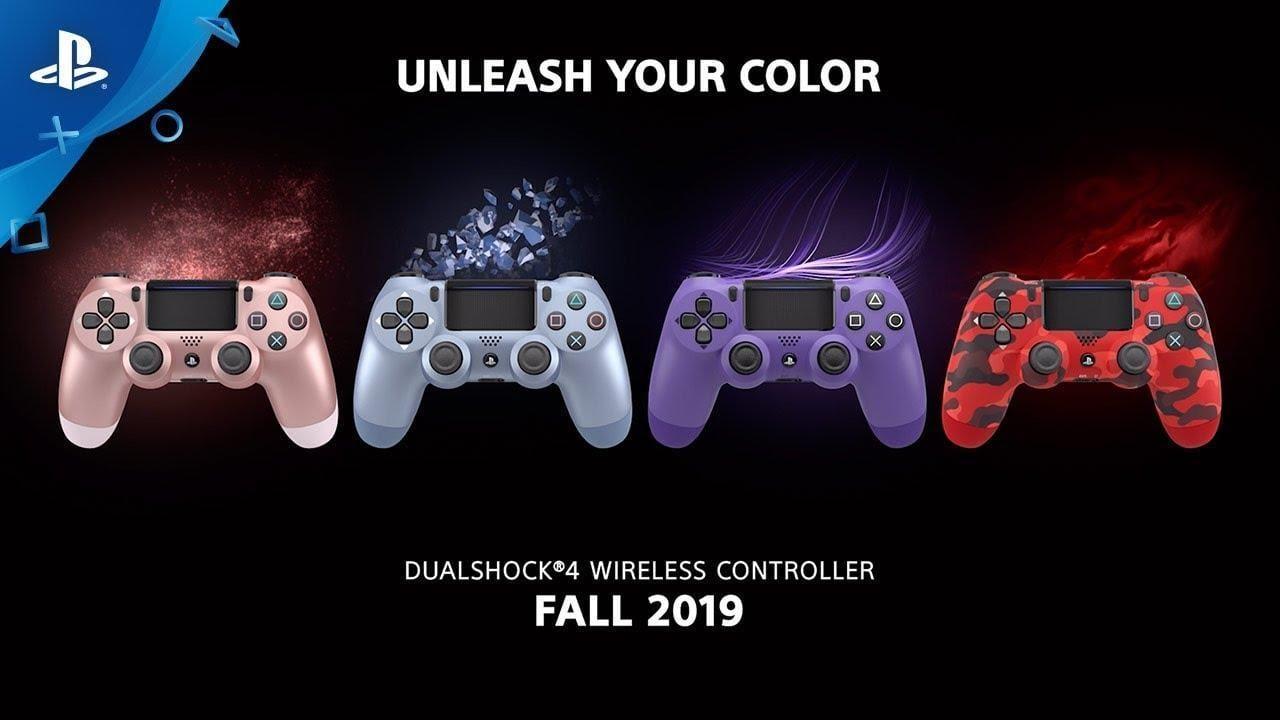 Контроллеры Sony DualShock 4 получат новые расцветки