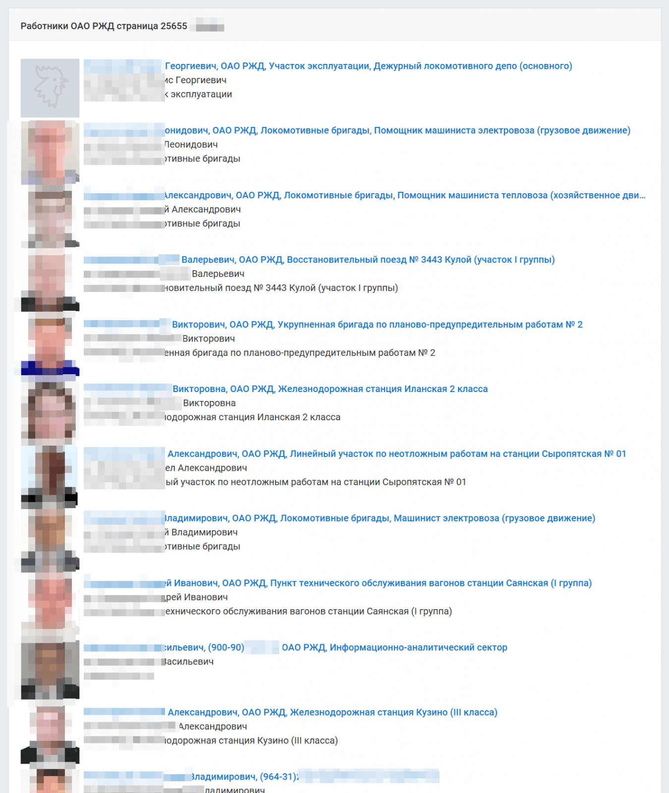 Утечка персональных данных сотрудников РЖД Утечка персональных данных сотрудников РЖД