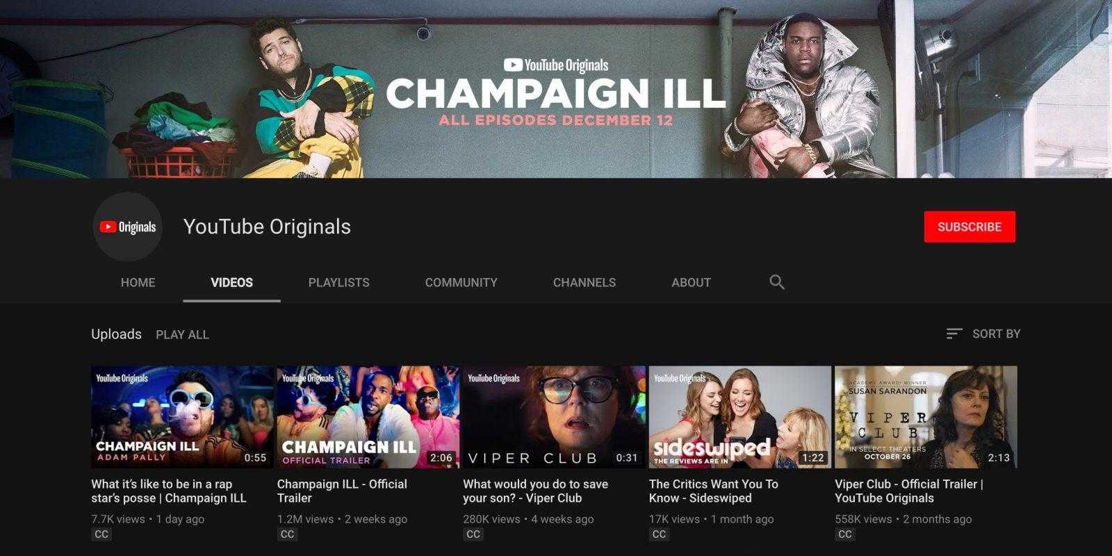 YouTube Originals станет доступен всем — бесплатно