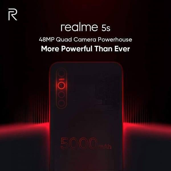 Realme опубликовала официальный тизер смартфона Realme 5s