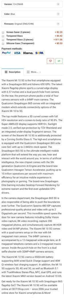 Рассекречены характеристики и цена смартфона Xiaomi Mi10 Рассекречены характеристики и цена смартфона Xiaomi Mi10
