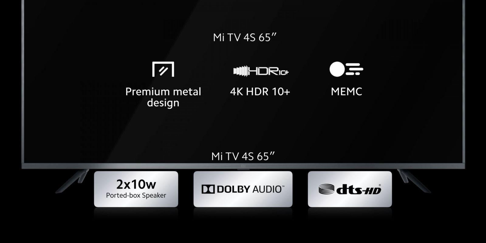 Xiaomi представила 65-дюймовый телевизор Mi TV 4S Xiaomi представила 65-дюймовый телевизор Mi TV 4S Xiaomi представила 65-дюймовый телевизор Mi TV 4S
