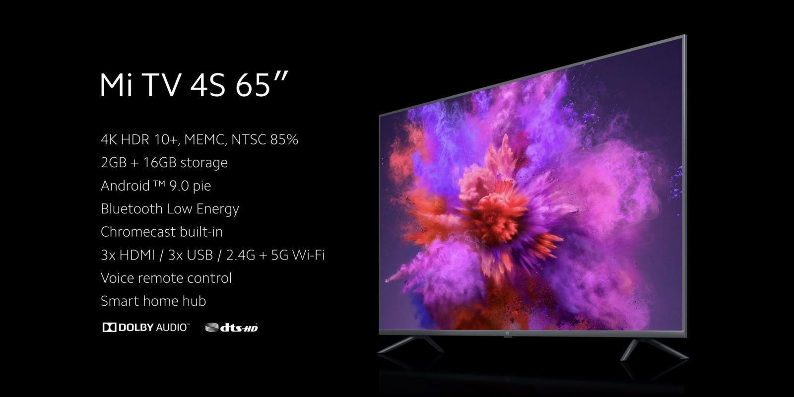 Xiaomi представила 65-дюймовый телевизор Mi TV 4S Xiaomi представила 65-дюймовый телевизор Mi TV 4S Xiaomi представила 65-дюймовый телевизор Mi TV 4S
