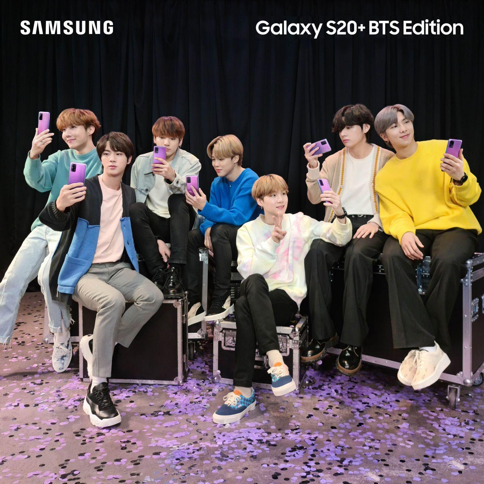 Samsung представляет Galaxy S20+ и Galaxy Buds+ BTS Edition