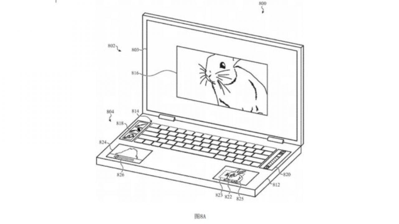 Патент от Apple раскрывает уникальный MacBook Pro с 5 дисплеями