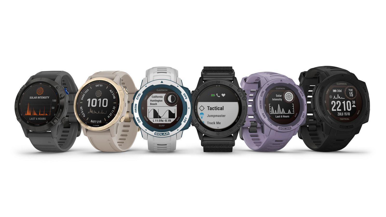 Garmin запускает новые умные часы на солнечных батареях