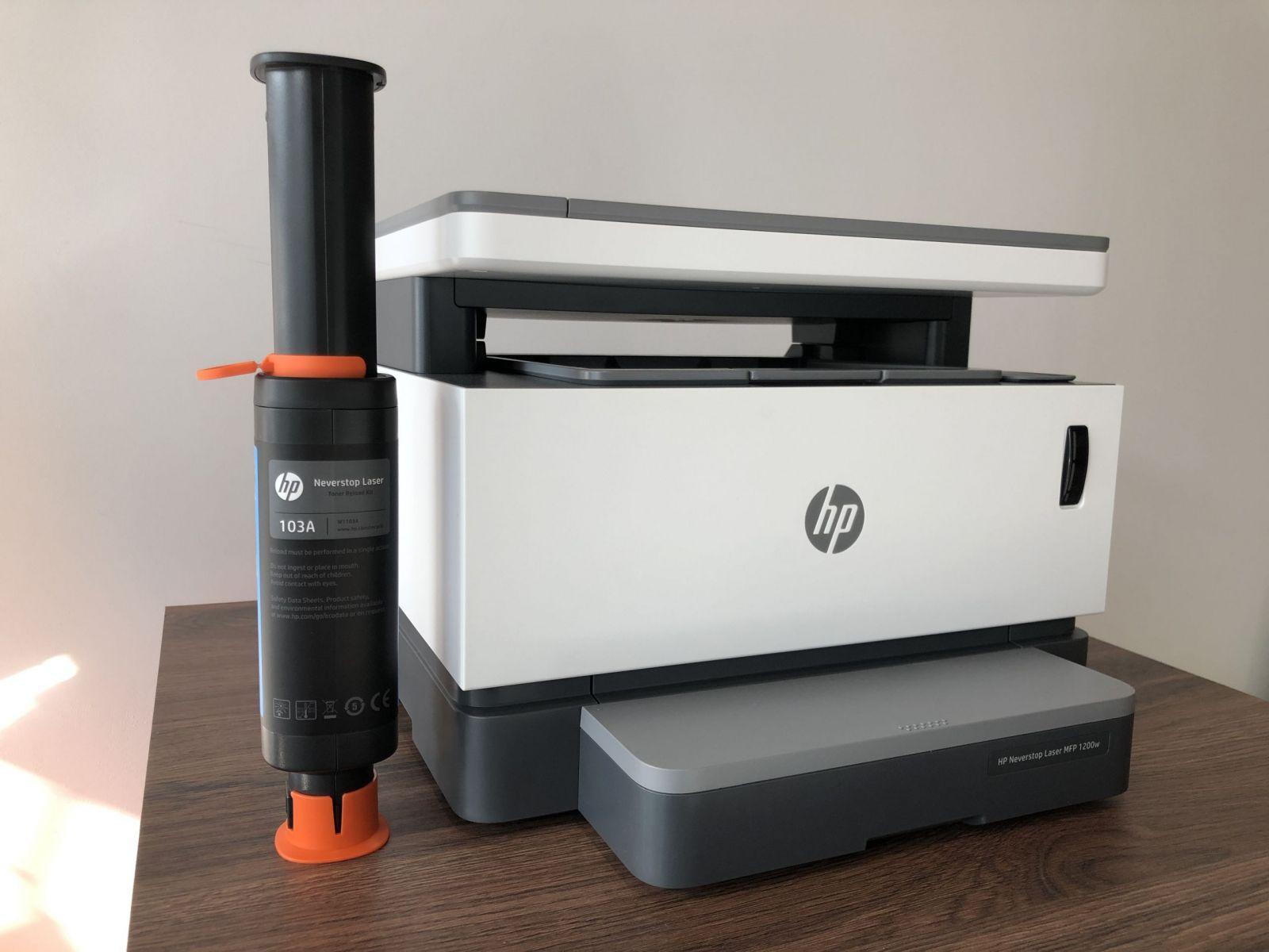 Печать без картриджа. Обзор МФУ HP Neverstop Laser 1200w