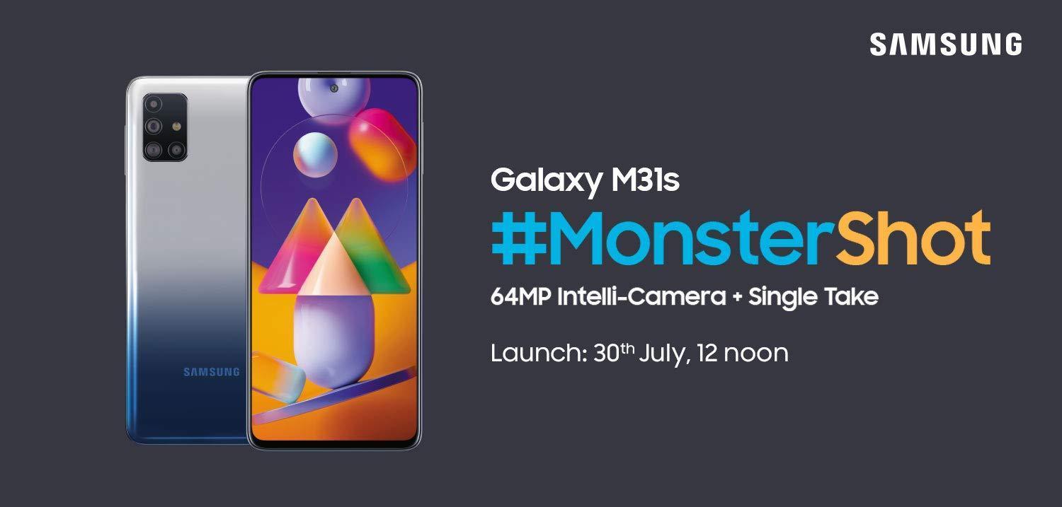 Samsung Galaxy M31s с аккумулятором на 6000 мАч выйдет 30 июля