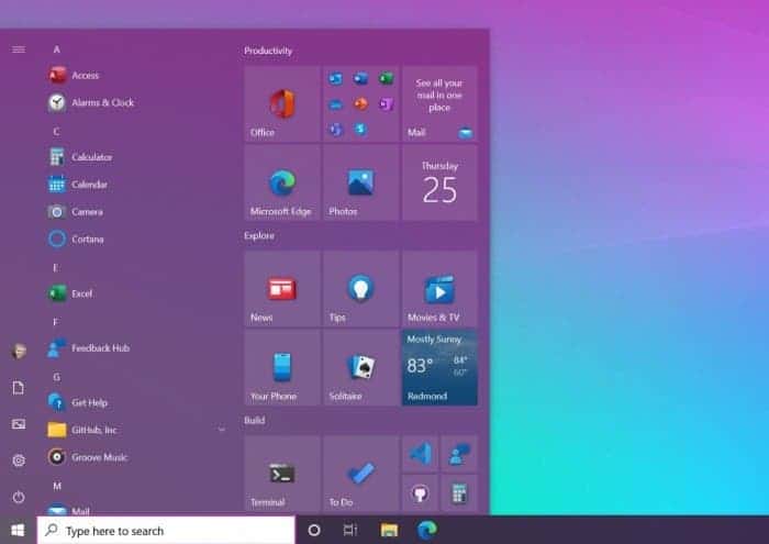 Microsoft: новое меню пуск Windows 10 скоро будет доступно всем пользователям Microsoft: новое меню пуск Windows 10 скоро будет доступно всем пользователям