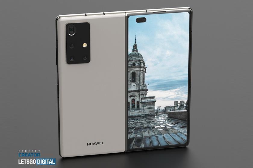 В сеть опубликовали концептуальные рендеры складного смартфона Huawei Mate X2