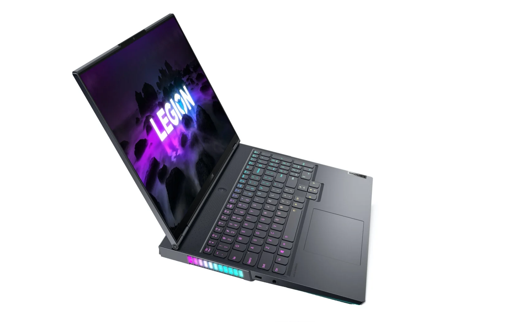CES 2021: Lenovo представила три игровых ноутбука с новейшими процессорами AMD Ryzen 5000 (Lenovo Legion 7 AMD 16inch Left Profile Storm Grey)
