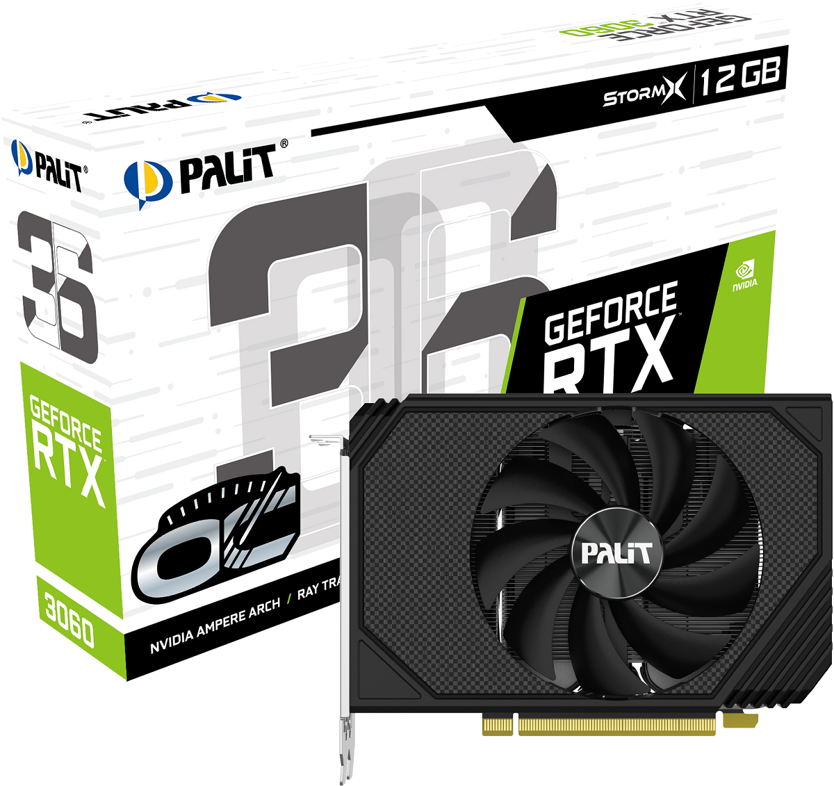 Palit выпустил видеокарты GeForce RTX 3060 Dual и StormX (Palit RTX3060 STORMX OC)