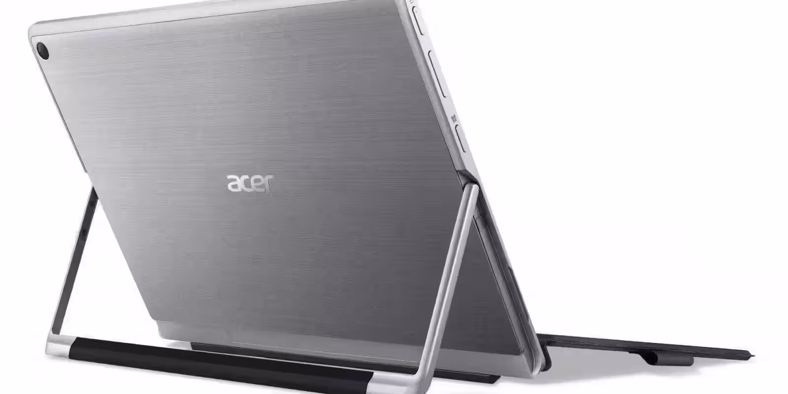 Ноутбук Acer Aspire S 13 в развернутом положении с выдвижной подставкой