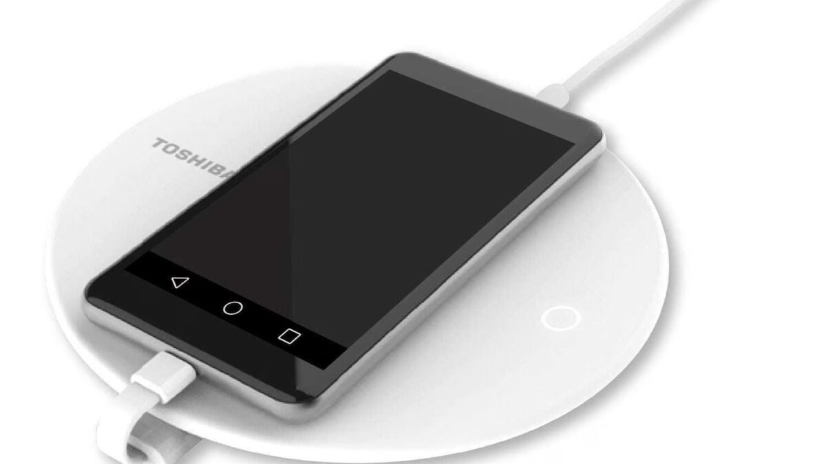 Беспроводная зарядка Toshiba для смартфона Android с зарядным кабелем