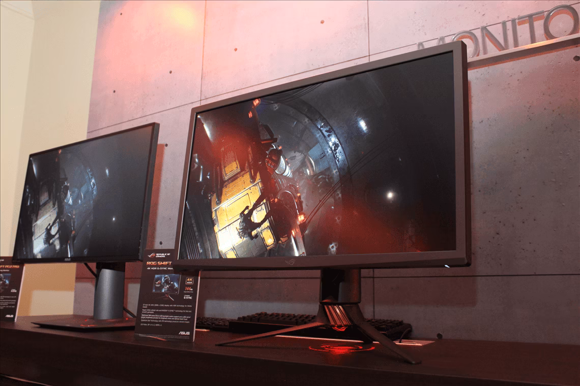 ASUS представила игровой монитор ROG Swift с дисплеем на квантовых точках 4 Asus ROG Swist PG27UQ 1