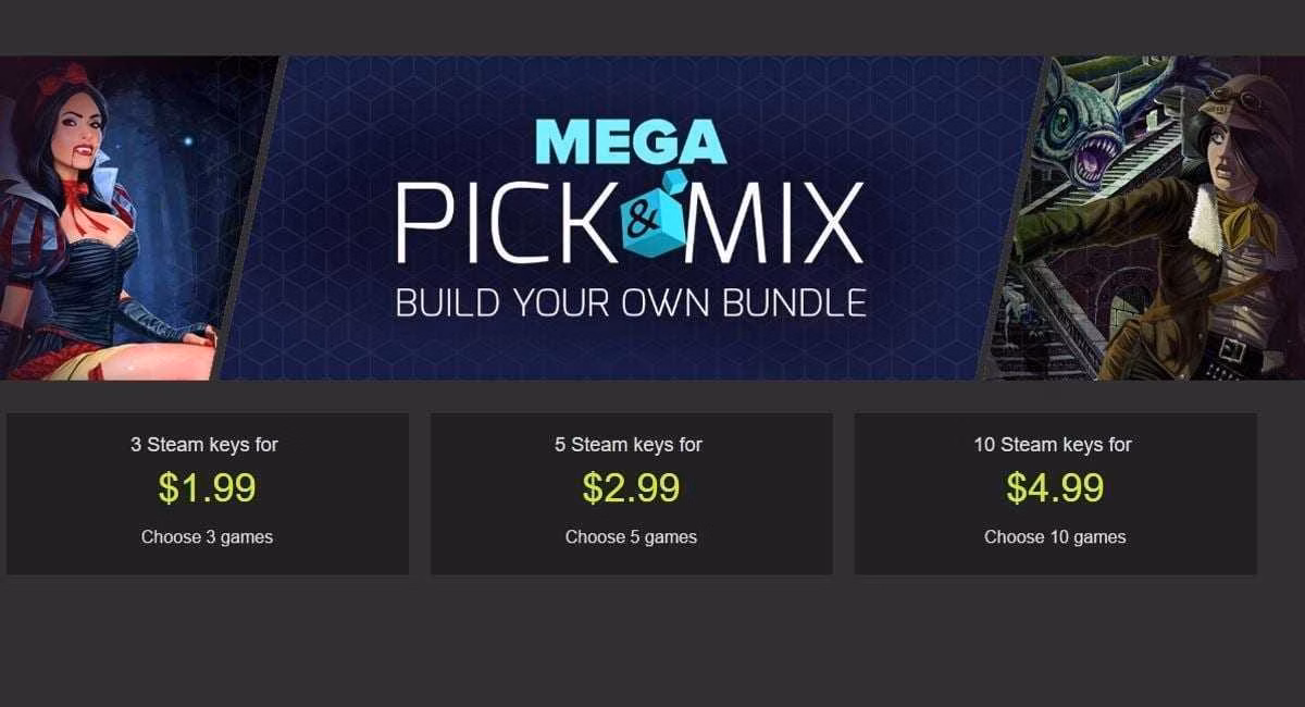 В Mega Pick & Mix Bundle на Bundle Stars есть десять игр за 50 центов на выбор! 2 bundle stars mega pick