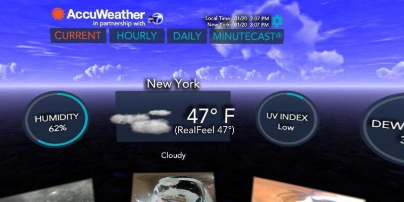 AccuWeather выпустила программу для VR — Weather for Life (accuweather vr 2)