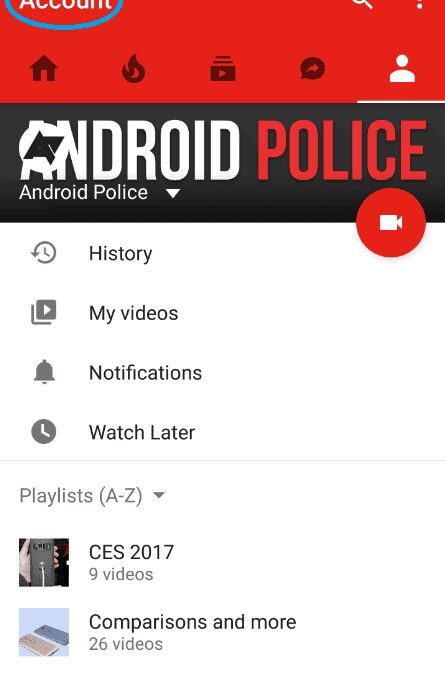 Google тестирует изменения пользовательского интерфейса для YouTube Android 11 Account tab