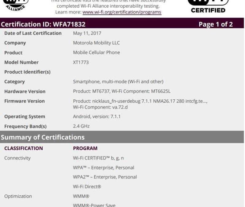 Сразу семь смартфонов Motorola проходят сертификацию одновременно 12 Motorola