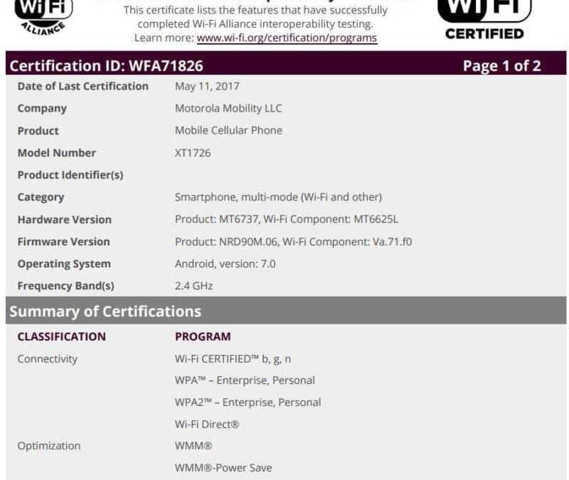 Сразу семь смартфонов Motorola проходят сертификацию одновременно 8 Motorola