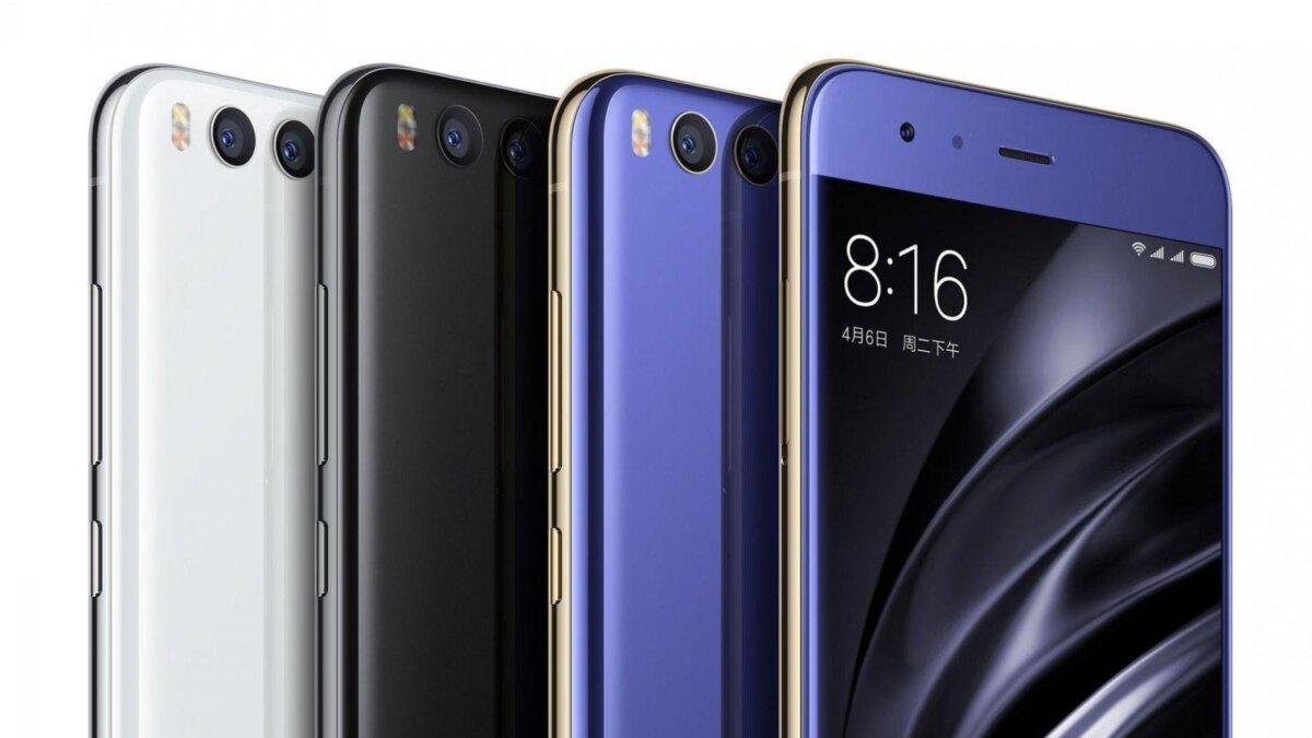 Смартфон Xiaomi Mi 6 с двойной камерой сбоку
