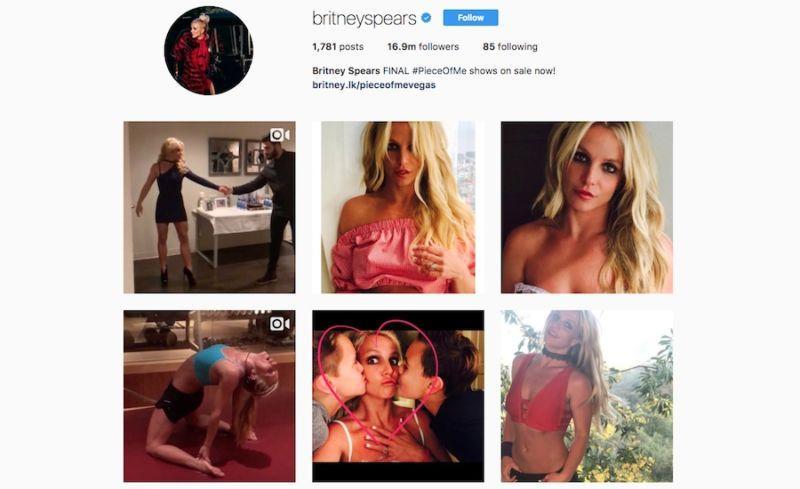 Хакеры научились запускать атаки через Instagram Бритни Спирс (bs instagram)