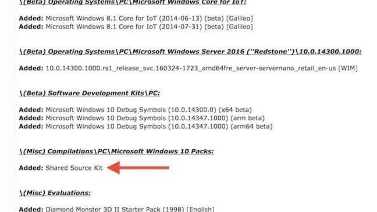 В сеть попало 32 ТБ исходного кода Windows 2 ms leak screenshot